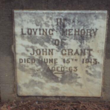 GRANT John -1913