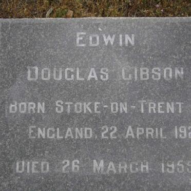 GIBSON Edwin Douglas 1921-1955