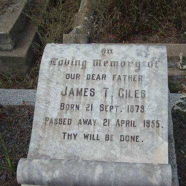 GILES James T. 1879-1955