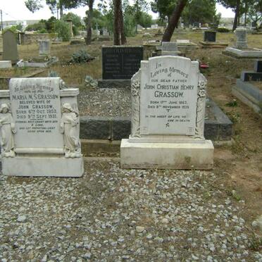 GRASSOW John Christian Henry 1863-1939 &amp; Maria M.S. 1853-1931