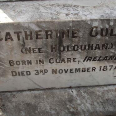 GULLY Edward -1909 &amp; Catherine HOLOUHAN -1874