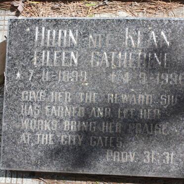 HORN Eileen Catherine nee KEAN 1899-1996