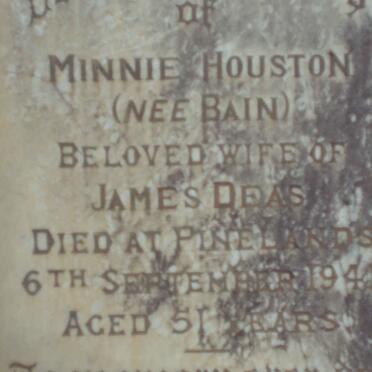 HOUSTON Minnie nee BAIN -1941