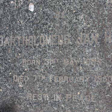 HORN Bartholomeus Jan 1894-1950