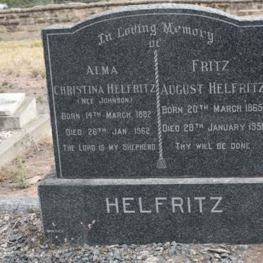 HELFRITZ Fritz August 1865-1951 &amp; Alma Christina JOHNSON 1882-1962