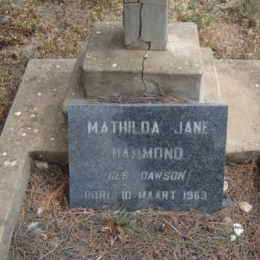 HAMMOND Mathilda Jane nee DAWSON  -1963