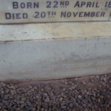 HOPS Herbert Christian W? 188?-197? &amp; Catherine Gardner Wylie 1879-1945