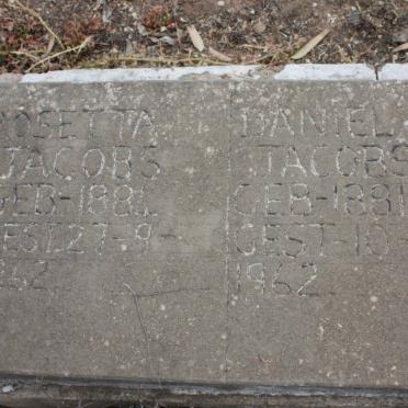 JACOBS Daniel 1881-1962 &amp; Rosetta 1884-1962