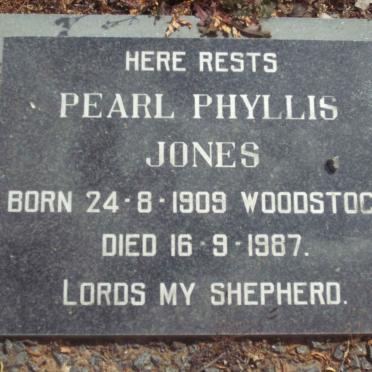 JONES Pearl Phyllis 1909-1987