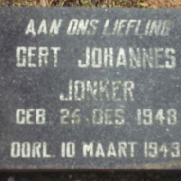 JONKER Gert Johannes 1948-1949