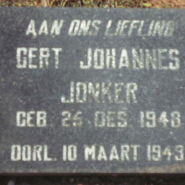 JONKER Gert Johannes 1948-1949