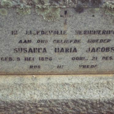 JACOBS Susanna Maria 1896-1945
