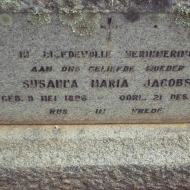 JACOBS Susanna Maria 1896-1945