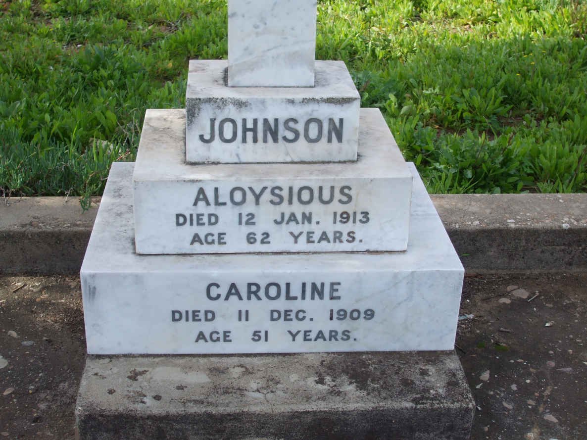 JOHNSON Aloyious  -1913 &amp; Caroline  -1909 