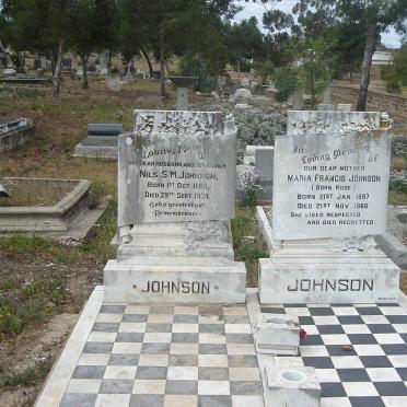 JOHNSON Nils S.M. 1888-1938 &amp; Maria Francis ROSE 1897-1966