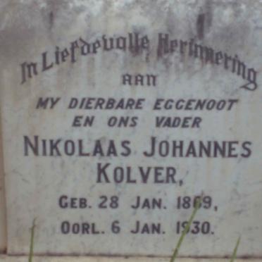 KOLVER Nikolaas Johannes 1869-1930