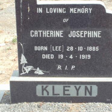 KLEYN Catherine Josephine nee LEE 1885-1919