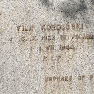 KORDONSKI Filip 1933-1944