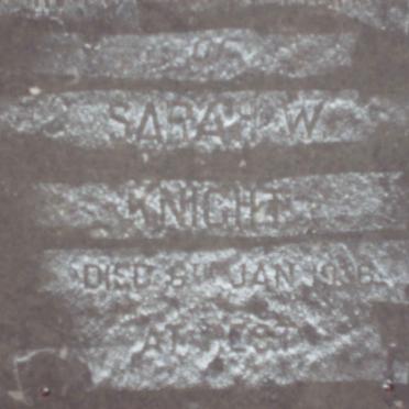KNIGHT Sarah W. -1936