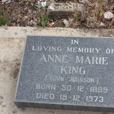 KING Anne Marie nee JOHNSON 1889-1973