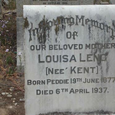 LENG Louisa nee KENT 1877-1937