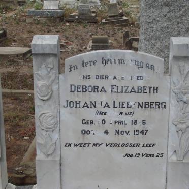 LIEBENBERG Debora Elizabeth Johanna nee MARAIS 1886-1947
