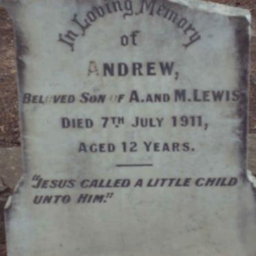 LEWIS Andrew -1912
