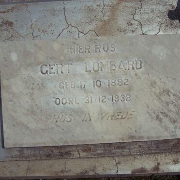 LOMBARD Gert 1882-1938