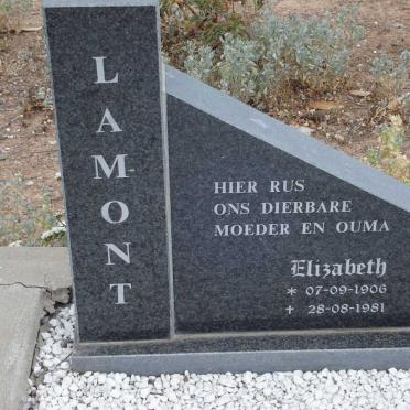 LAMONT Elizabeth 1906-1981