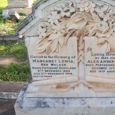 LEWIS Alexander 1958-1931 &amp; Margaret WALKER 1862-1948