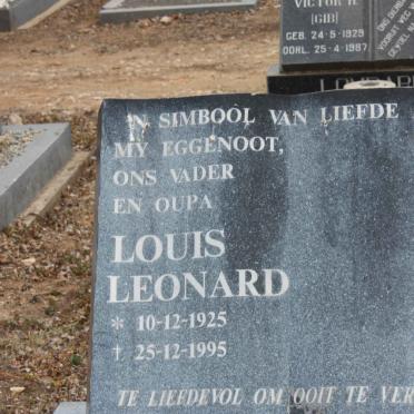 LEONARD Louis 1925-1995