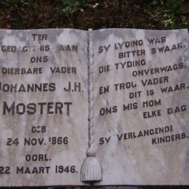 MOSTERT Johannes J.H. 1866-1946