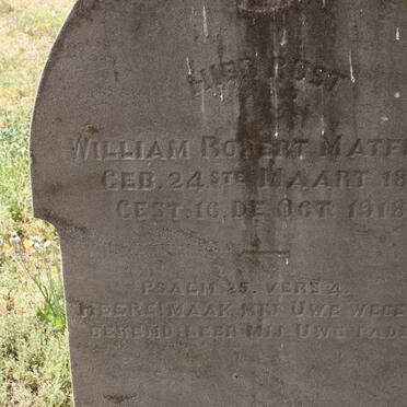 MATFIELD William Robert 1882-1918
