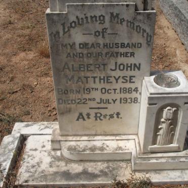 MATTHEYSE Albert John 1884-1938