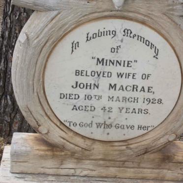 MACRAE Minnie -1928