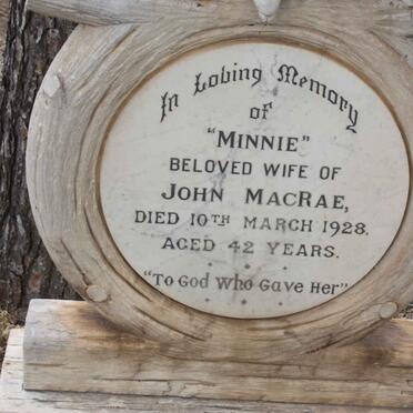 MACRAE Minnie -1928