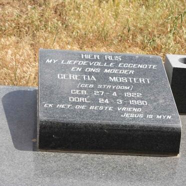 MOSTERT Geretia nee STRYDOM 1922-1980