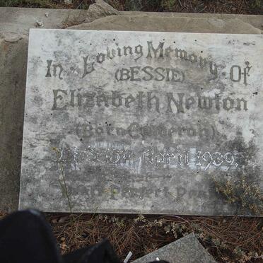 NEWTON Elizabeth nee CAMERON -1939