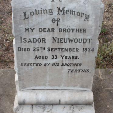 NIEUWOUDT Isador -1934