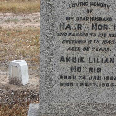 NORRIS Harry -1945 &amp; Anne Lillian 1885-1965