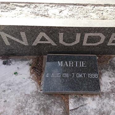 NAUDÉ Martie 1911-1998