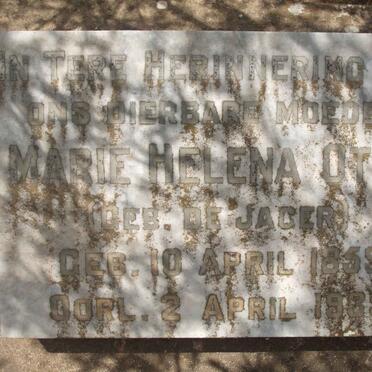 OTTO Marie Helena nee DE JAGER 1859-1939