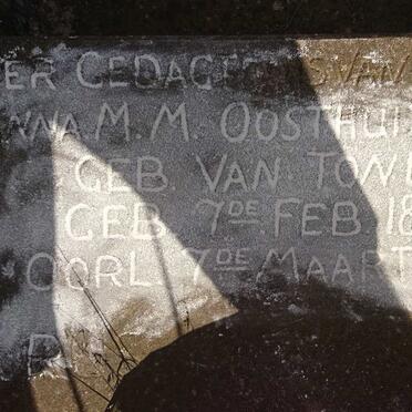 OOSTHUIZEN Anna M.M. nee VAN TONDER 1876-1940