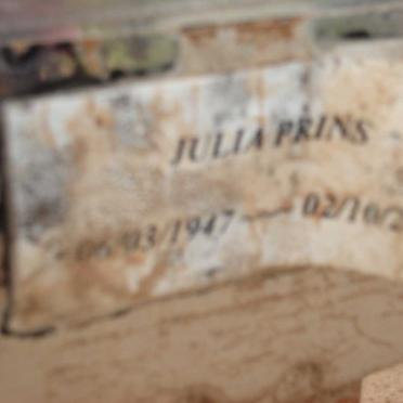 PRINS Julia 1947-2009
