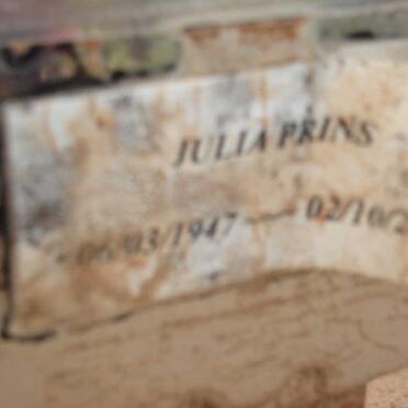 PRINS Julia 1947-2009