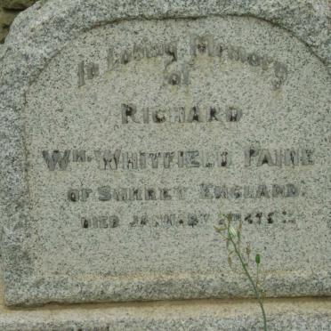 PAINE Richard Wm Whitfield -?