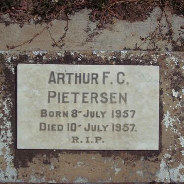 PIETERSEN Arthur F.C. 1957-1957