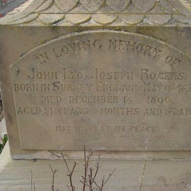 ROGERS John Leo Joseph 1839-1890
