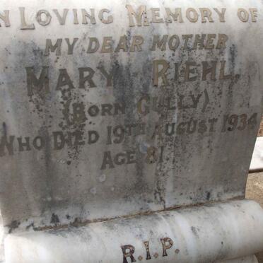 RIEHL Mary nee GULLY -1934