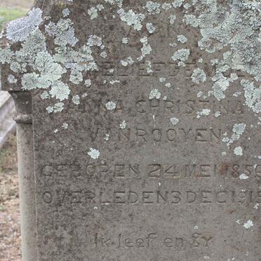 ROOYEN Anna Christina, van 1856-1915